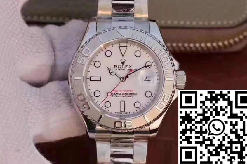 40mm Dial Yacht Master White Factory 116622 Rolex EW 1213